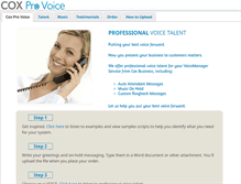 Tablet Screenshot of coxprovoice.com